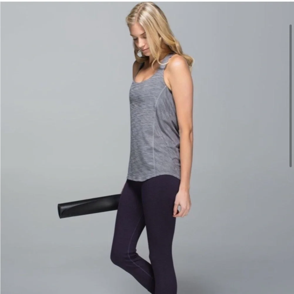 Lululemon | Wild Tank In Heathered Slate / Dream Rose Deep Coal Black